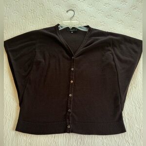 Jones Wear Cardigan sweater brown XL capelet